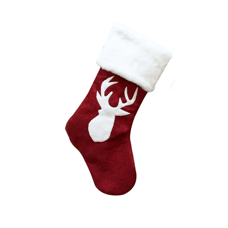 Hot selling 2022  New Year Christmas Stockings Gift Candy Bag Christmas Decorations for Home support dropshipping & Wholesales