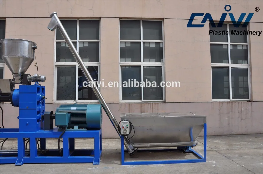 Waste Granulator Recycled Plastic Granules Machine For Bottle Flakes