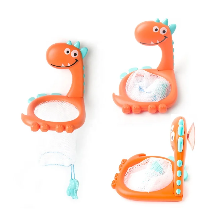 Игрушка для ванны 2 в 1 с подсветкой баскетбольное кольцо Детская плавающая игрушка купания животными силиконовым блеском водный динозавр