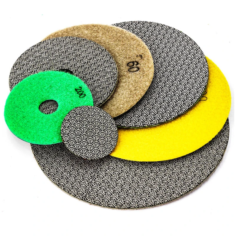 100mm 4 inch 100grit  Electroplated diamond hand polishing pad grinding disc