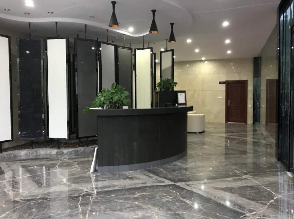 
Newest modern decoration black marquina quartz stone slabs 