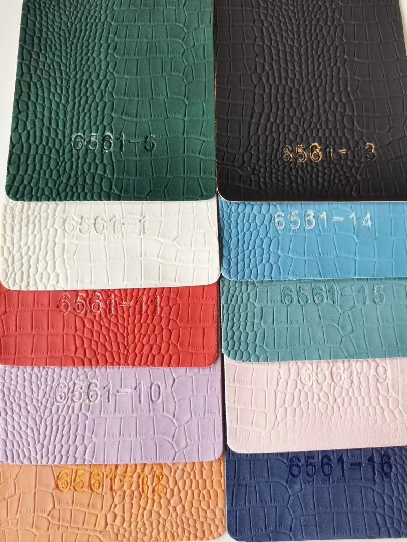High quality synthetic leather crocodile pattern for gift box bags and shoes