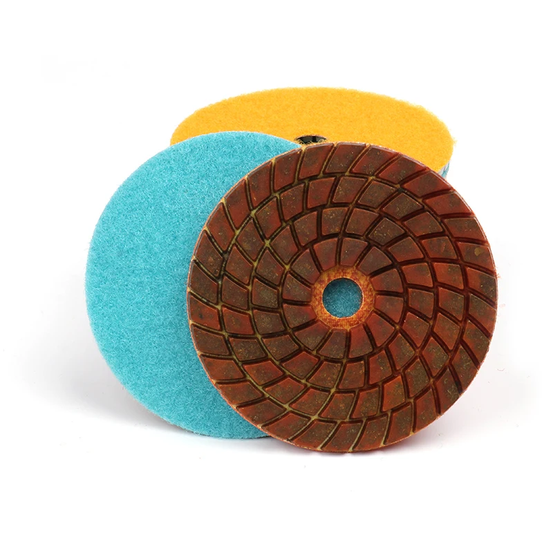 Custom Logo 6 inch 150mm granite marble padwet wet polishing pads diamond