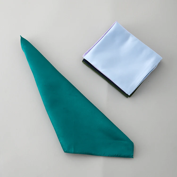 
Custom wholesale silk soft towel handkerchiefs mens pocket squares 