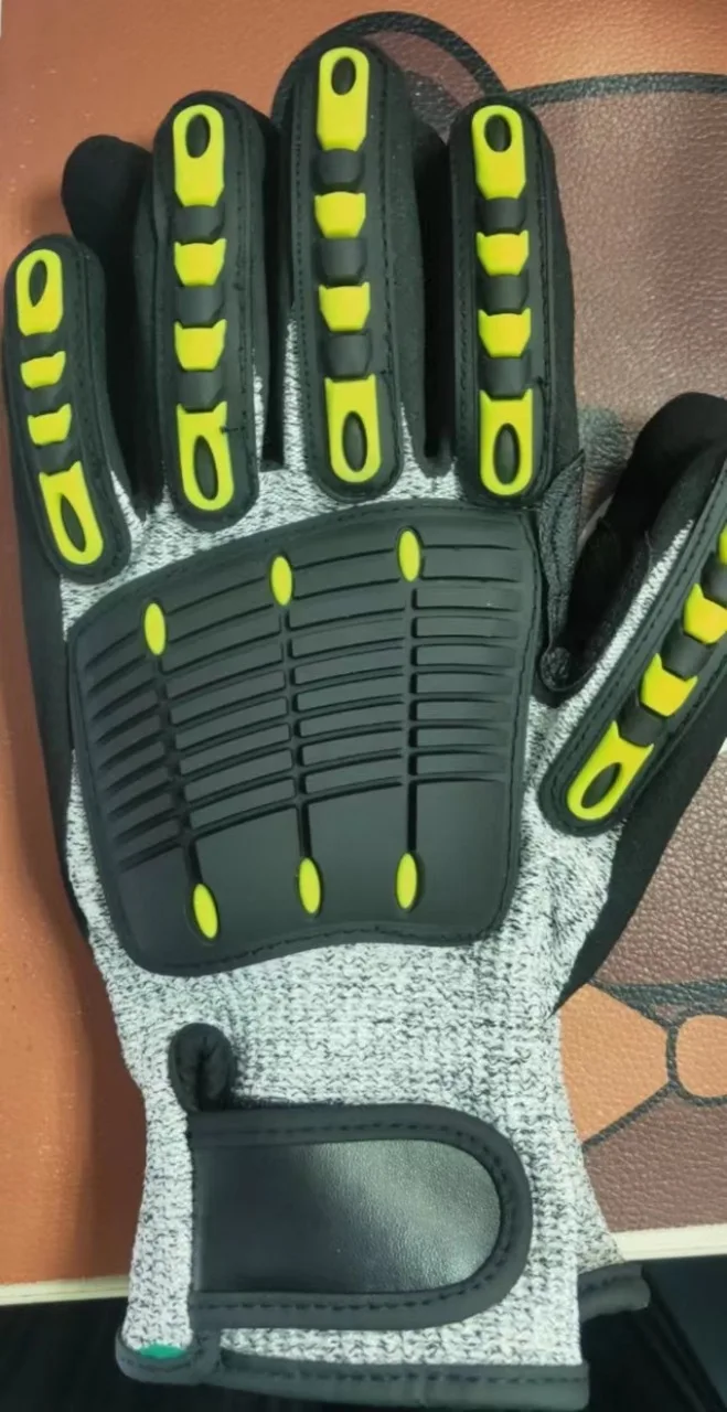 Wholesale Safety Construction Work Gloves Nitrile Cut Resistant Labor Gloves Heavy Duty Impact Gloves For Construction Gardening