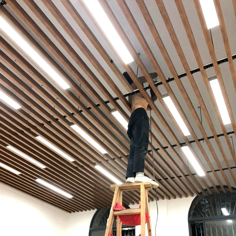 New Design Interior Wooden Grain Pvc Wpc ceiling