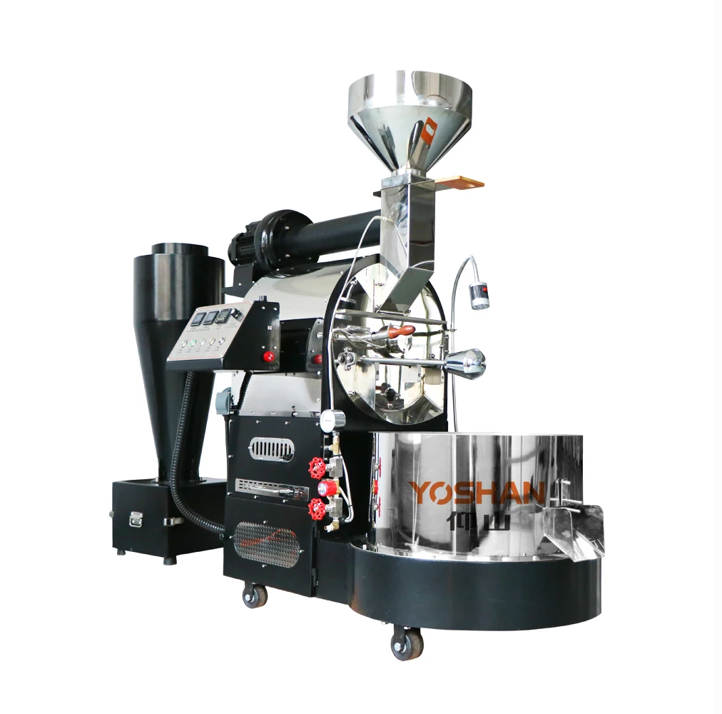 Yoshan 6 кг промышленный hor air haas 5 dy gas12кг двойной барабан коммерческий кофейный жаровня промышленная машина