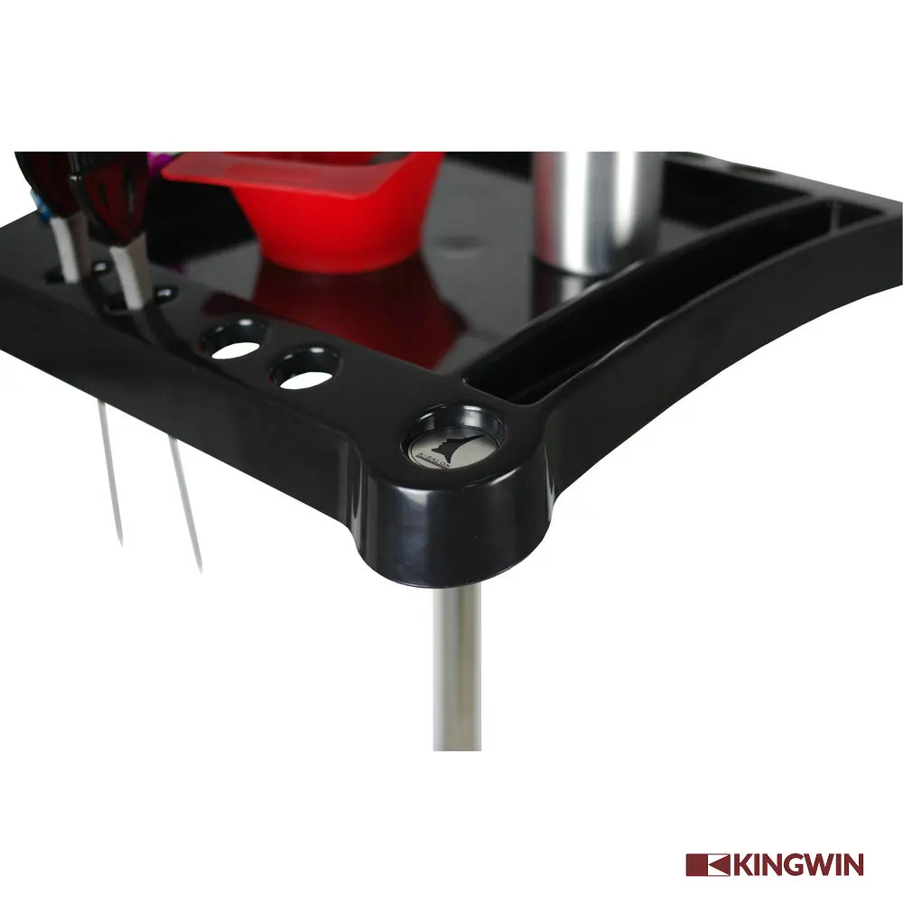 Hair Stylist Professional Salon Furniture Coloring Tool Placing Tray Cart Black Modern Beauty Salon Furniture Set Salon Trolley