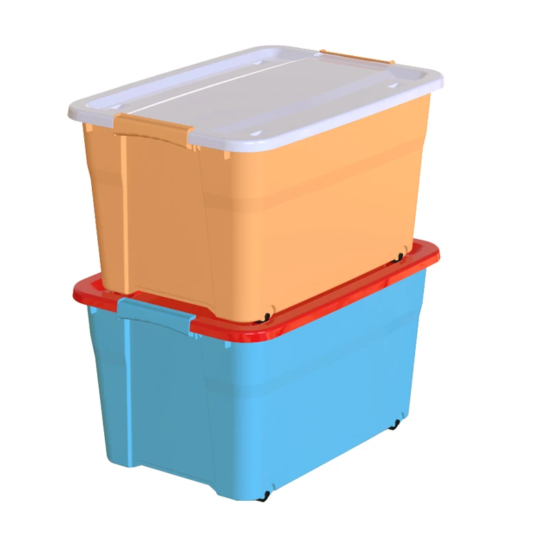 Large Transparent multipurpose pp plastic storage box bin with lid