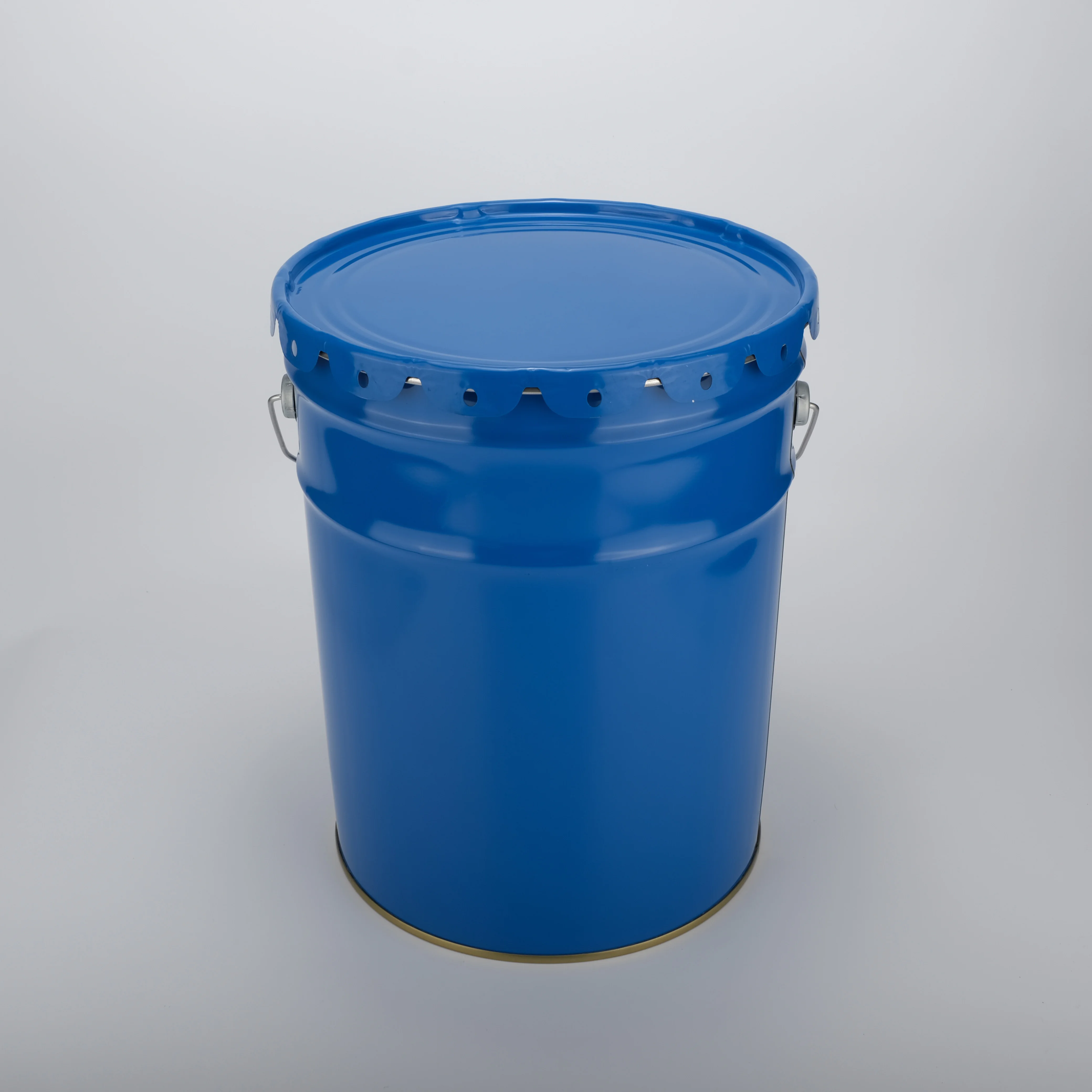 25 Liter Custom Round Printing Opening Chemical Packaging  Tin Bucket for Paint