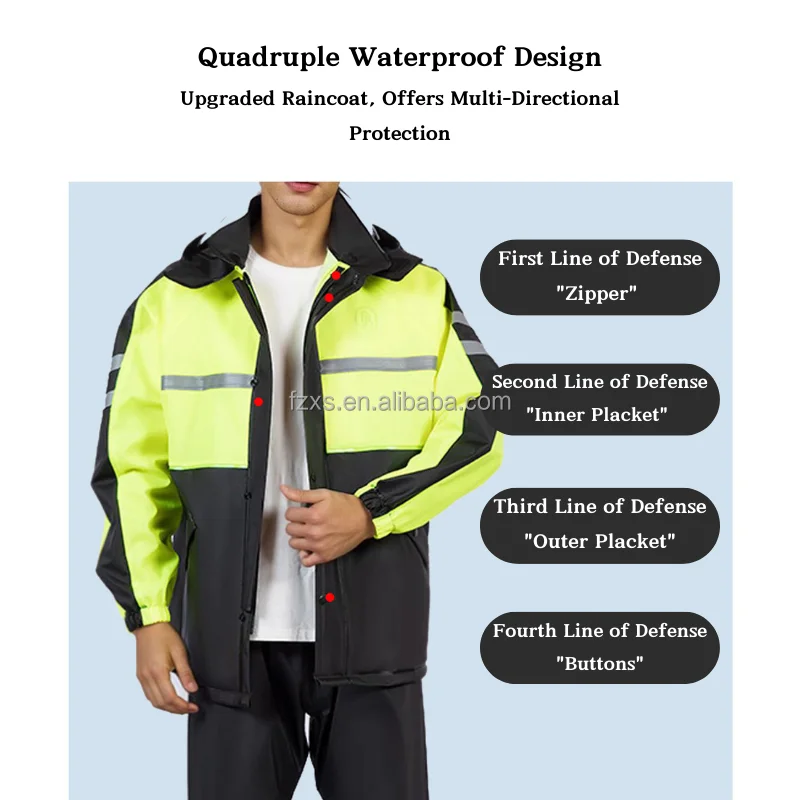 Fisherman Raincoat Waterproof rain overalls PVC rain coat Winter Jacket rain coats for adults custom raincoat