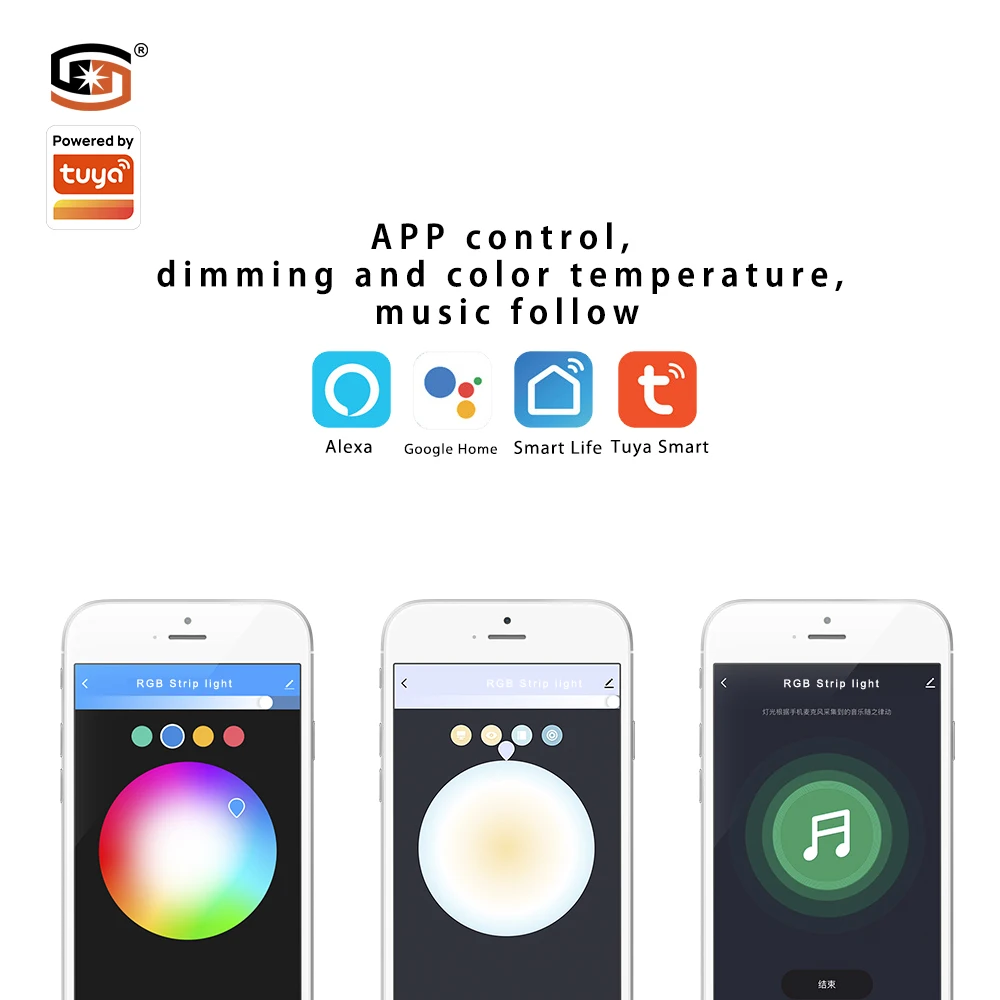 Smart Home CCT Sigmesh Led Strip Light High Quality Led Rgb Controller DC12-24V Scene Switch Romantic Atmosphere