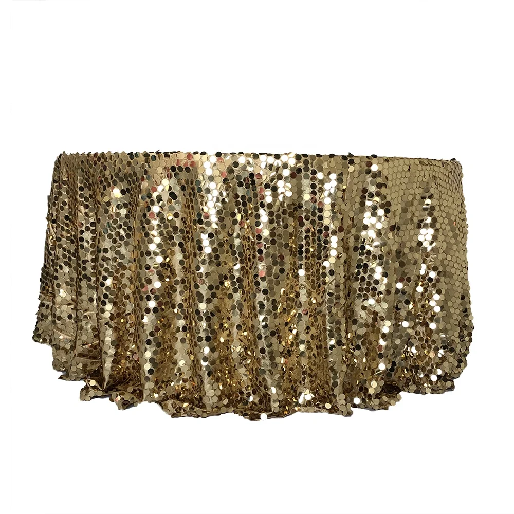 Sparkly Big Payette Sequin Round Tablecloth for Wedding Banquet Party