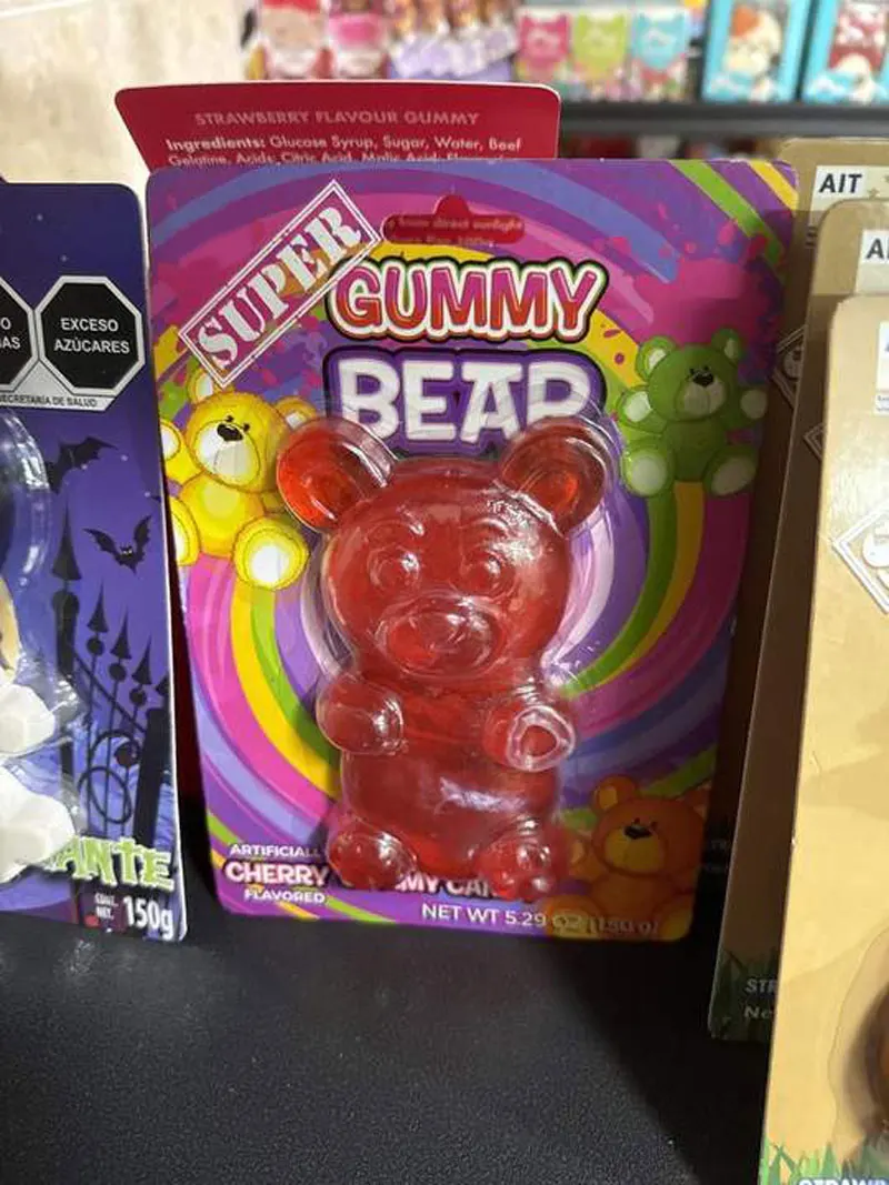 Delicious Fruit Flavor Gummy Candy Assorted Flavor Gummi Bears Yummy Giant Gummies Jelly Bear