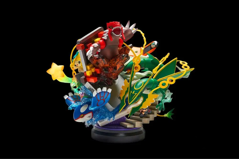 Poket Monster GK MFC Rayquaza Kyogre Аниме фигурки для коллекции