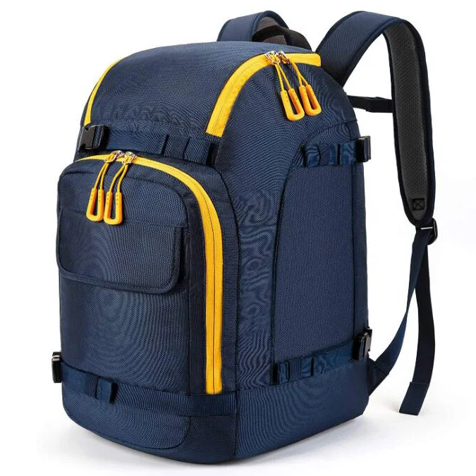 Travel Ski Snowboard Boot Bag Outdoor Waterproof Ski Backpack With Helmet Compartment