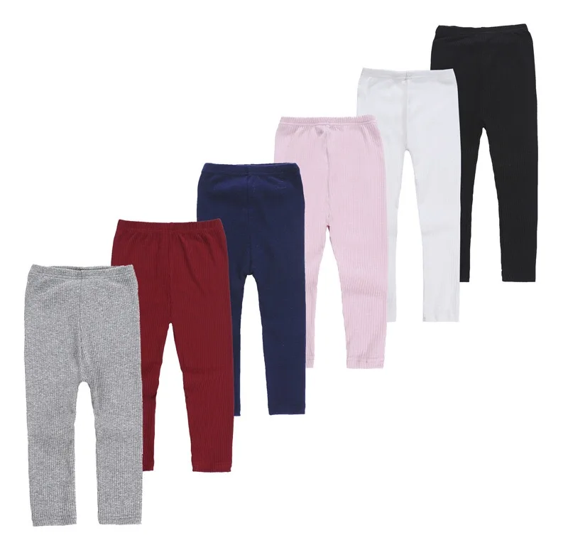 Baby Kids Children Classic Solid Leggings Pants 1-6 Year Baby Girl Leggings