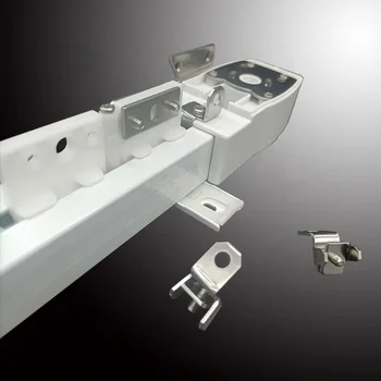Electric Curtain Track Accessories Stainless Steel Lock Gear Box Buckle Metal Lock for Track