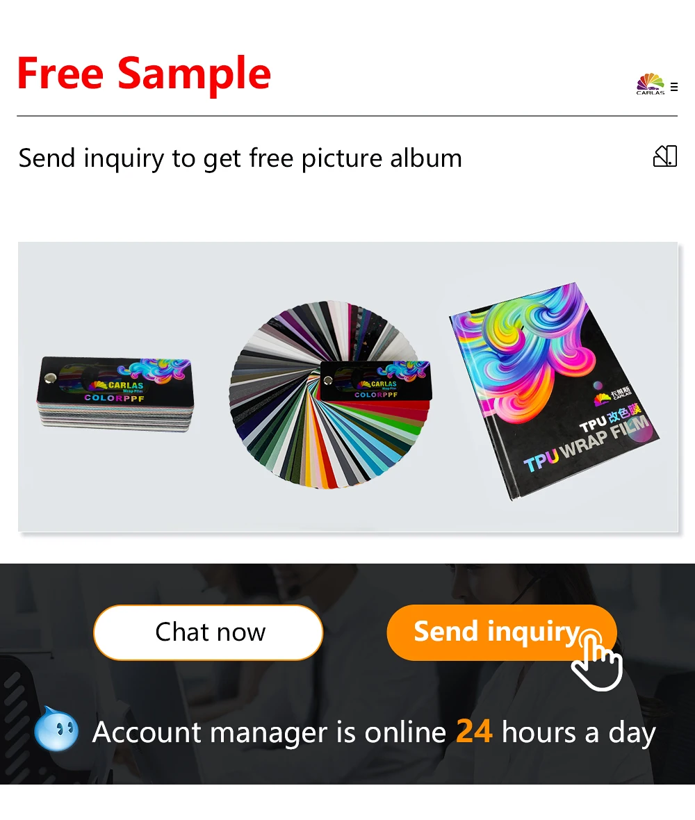 CARLAS Full Car Wrap Color Change PPF Colour PPF Film Sticker Car Wrapping PPF Roll Car Protection Sticker