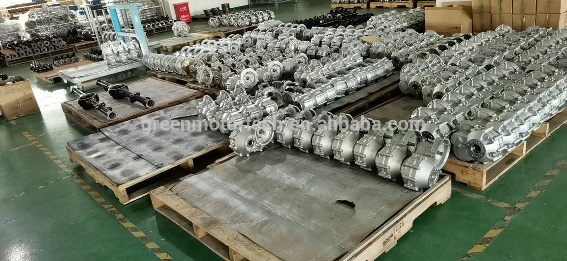 Differential EV transmission with gearbox