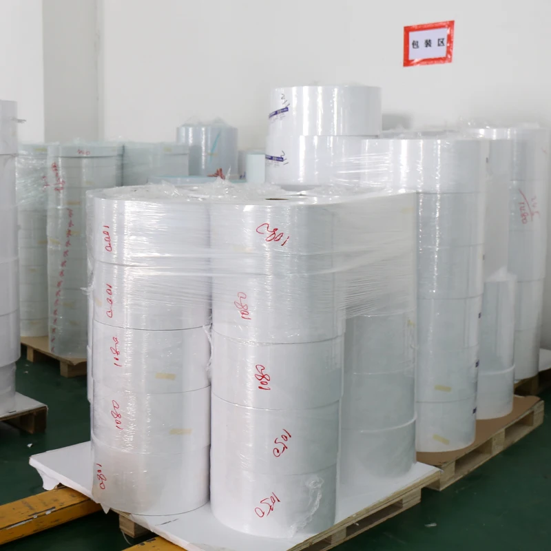 80gsm Blank Self-Adhesive Label Paper for Thermal Transfer Labels, 320mmx1000m Jumbo Rolls