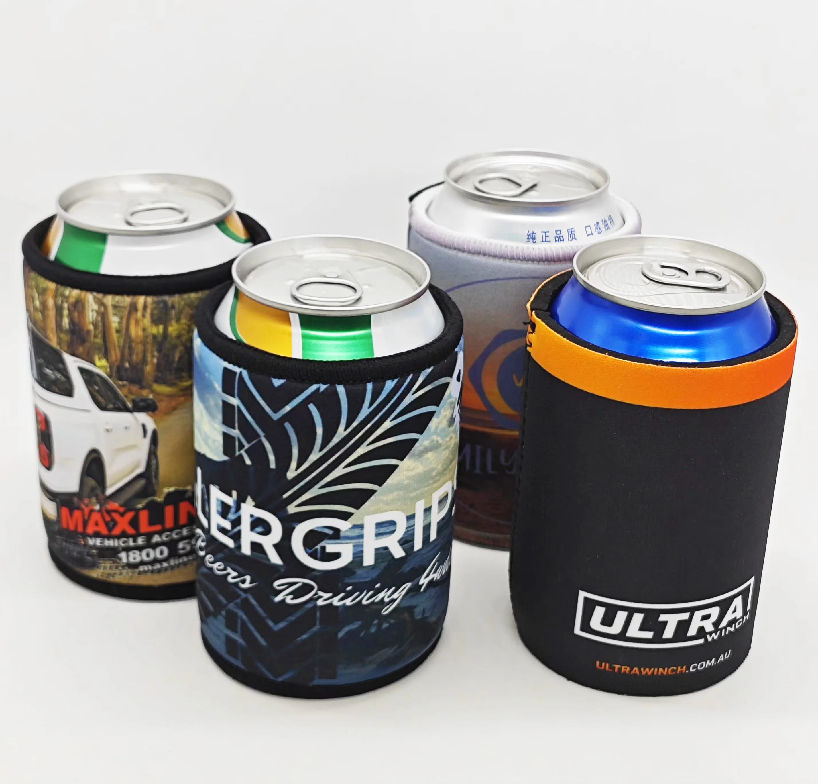 Stubby Holder Custom Logo Neoprene Promotional Personalized Printed  Can Cooler Stubby Holder with Base