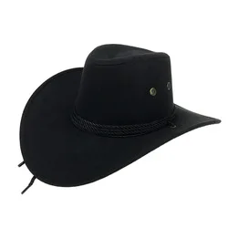 High Quality Outdoor Sunscreen Western Unisex Vintage Gentleman Cowgirl Jazz Cap Custom Painted Cowboy Hat