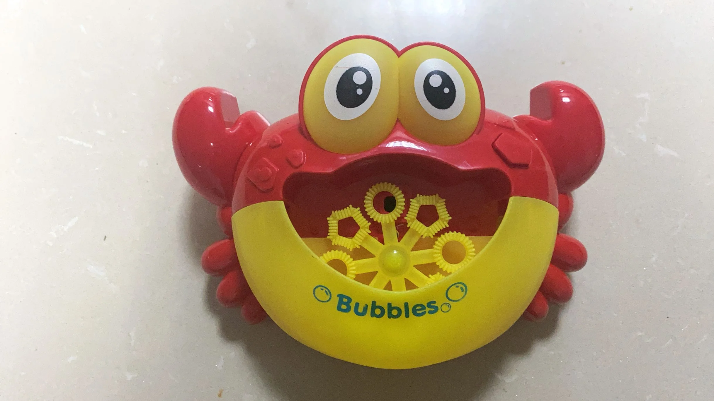 YIWU ALLSHINE Bath Toy Animal Crab Automatic Bubble Gun Water Toy Lighting Music Crab Bubble Machine