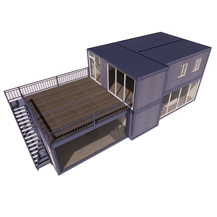 wholesale elegant large modular detachable garden villa prefab assembly container multi storey cottage house in south africa