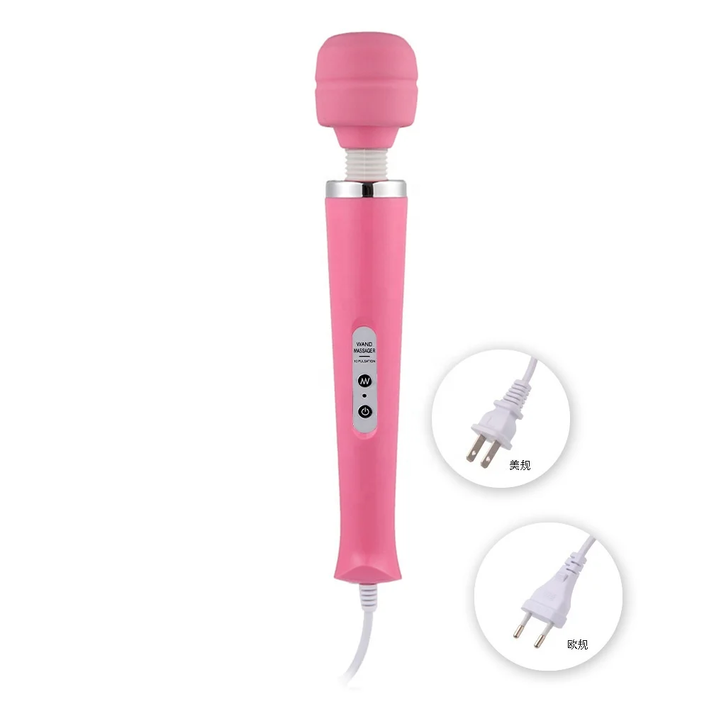Top Seller Powerful Quiet Vibration Vibrator Super Large Headed Magic AV Wand USB Charging Female Pussy Vaginal Magic Massager