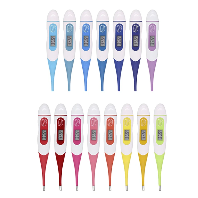 OEM Waterproof Fever Thermometers Clinical Flexible Tip Digital Thermometer Medical Electronic Thermometer