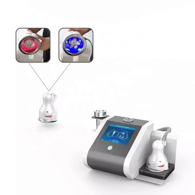 Ролик вращающийся на 360 градусов для массажа с дальним инфракрасным излучением, вакуумное всасывание, лимфатический дренаж, ролик 5d для скульптурирования тела, ролик для целлюлита