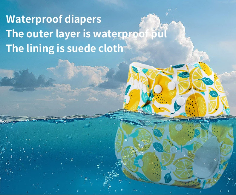 Ananbaby Wholesale Ecological One Size Fits All Pocket Cloth Nappy Reusable Adjustable Baby Nappy