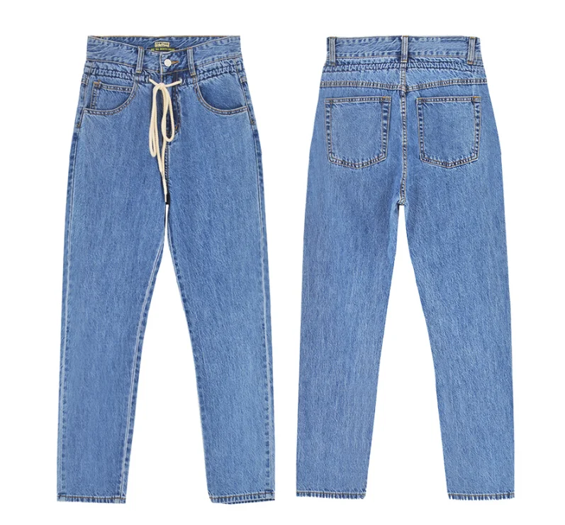 XJYD Autumn Winter Style Pantalones Jeans Women Straight Denim Harem Jeans Female Cowboy Pants