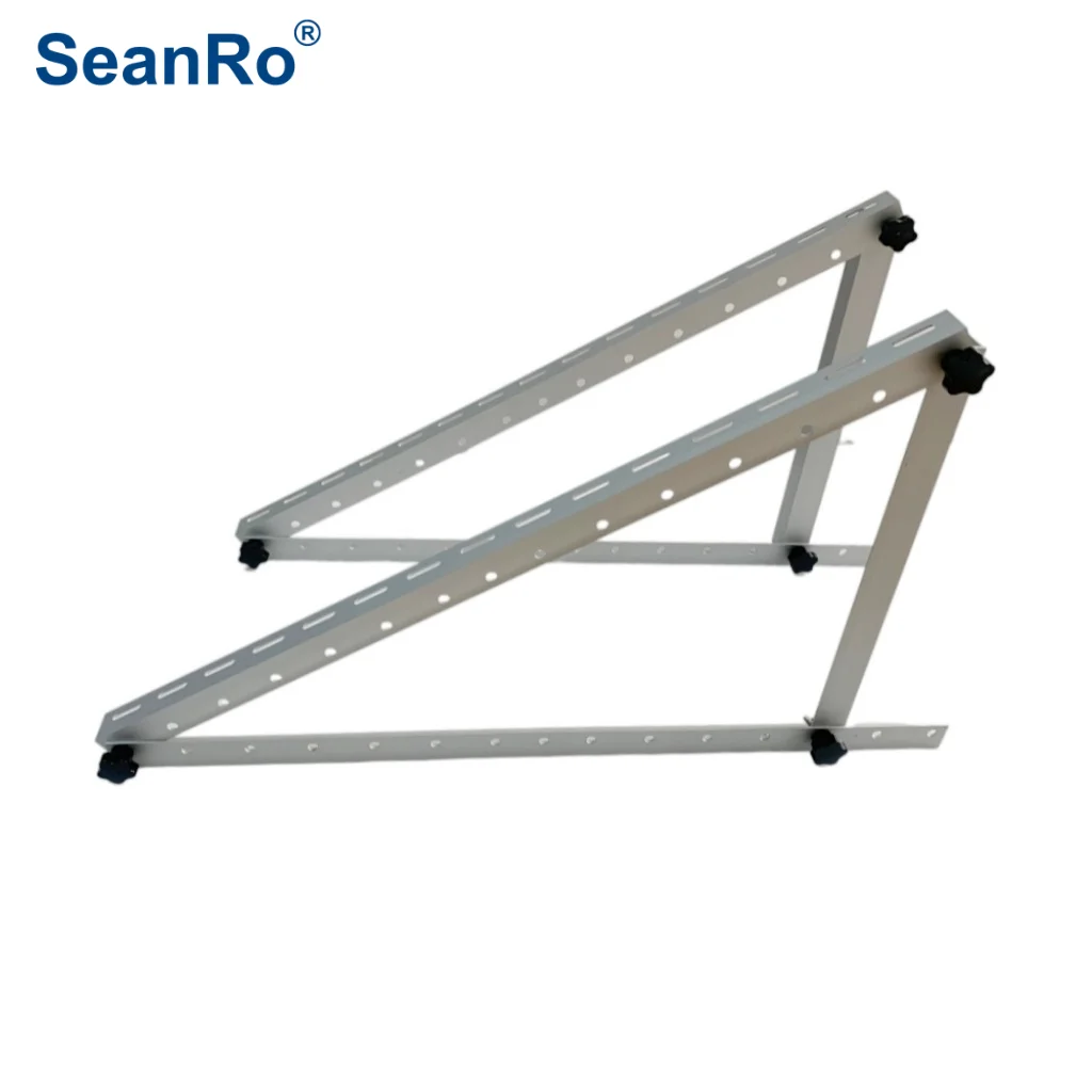 SeanRo Adjustable DIY PV Solar Panel Tilt Mount Mounting Rails Brackets PV Stands for Solar