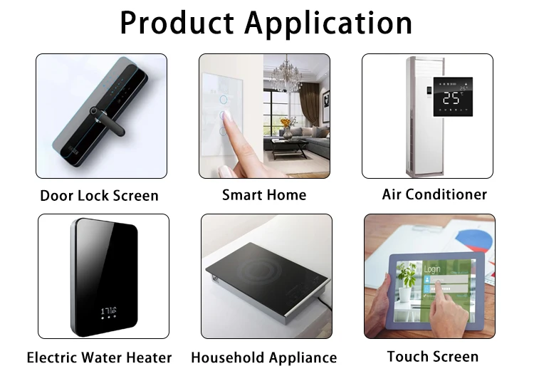 Custom Easy Touch Electronic Lock Glass Panel Touch Glass Panel for Smart Home Lock