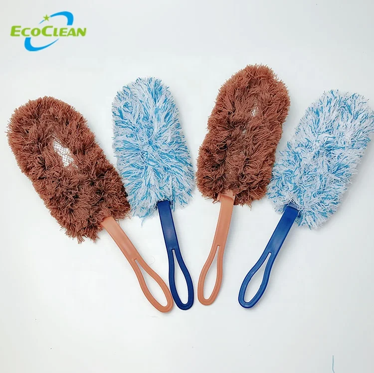 EcoClean Factory BSCI cheaper price Foldable PP handle MINI Microfiber  Hand Duster For Car Window Cleaning Dust Collection