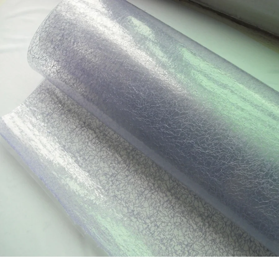 Clear Transparent Rough Surface TPU Film with Matt Surface TPU Foil Durable Protective Material for Various Applications.