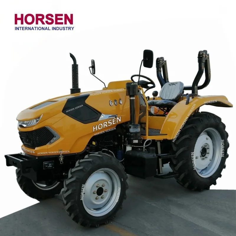 Трактор HORSEN 4wd 80 л.с. 90 904 сельскохозяйственные КОЛЕСНЫЕ ТРАКТОРЫ с кабиной переменного тока фронтальный погрузчик цена на продажу сделано в Китае