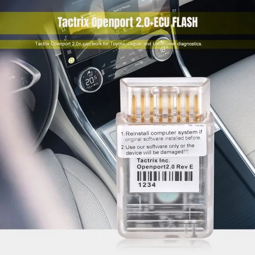 Full Chip Version Tactrix Openport 2.0 + ECUFLASH Cable J2534 for Toyota/ Ford/ Mazda/ JLR/ Mitsubishi/ Subaru