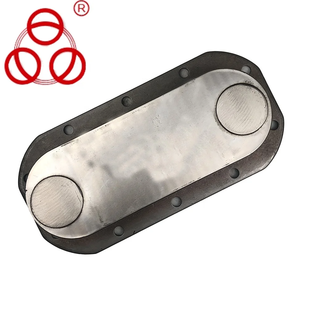 Auto diesel engine Cooling system parts truck oil water air cooler 23522416 10 11 14 16 plate used for Detroit Diesel Series 60