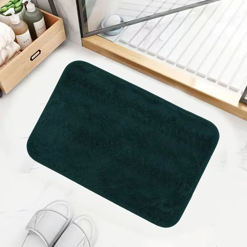 Anti-slip Entryway Carpets Thick Indoor Outdoor Floor mats coral fleece  doormats rugs antiskid easy clean water absorbent