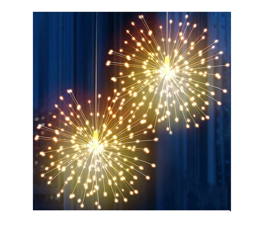 Светодиодные вспышки starburst светодиодные медные проволочные фейерверки рождественские огни