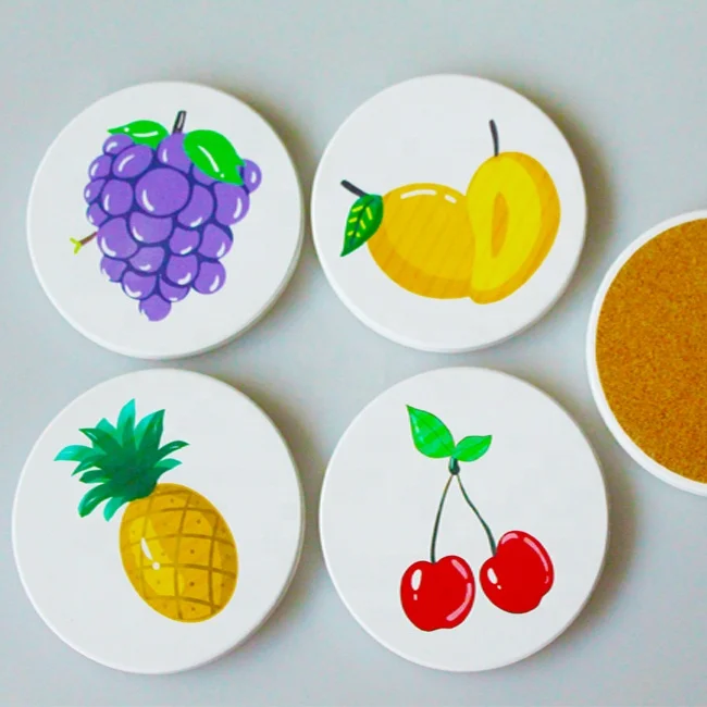 blank 4 inch round ceramic tile for sublimation