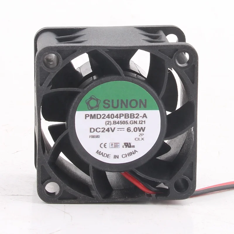 SUNON 12V 48V DC24V 6,0 W EC AC 40x40x28 мм 4 см 4028 двойной шариковый подшипник большой объем воздуха 2-провод сервер PMD2404PBB2-A Вентилятор охлаждения