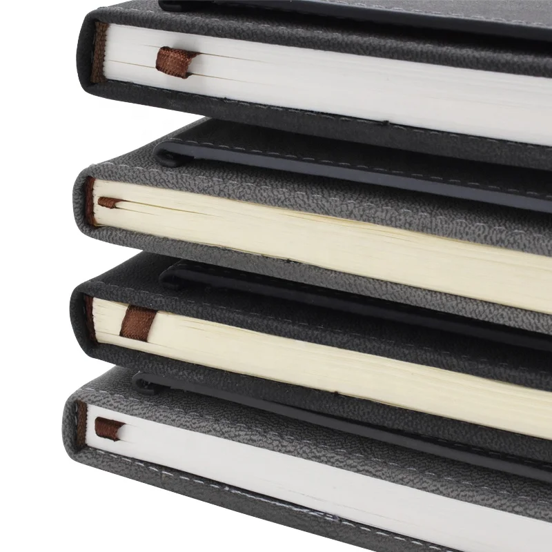 GIGO 2020 Custom Printing Leather Elastic Band Sewing Binding Journal Diary Hardcover Notebook Promotional Notebook Promotion