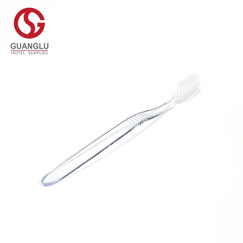 High Quality Transparent Plastic Disposable Toothbrush for Hotel SPA Home Travel