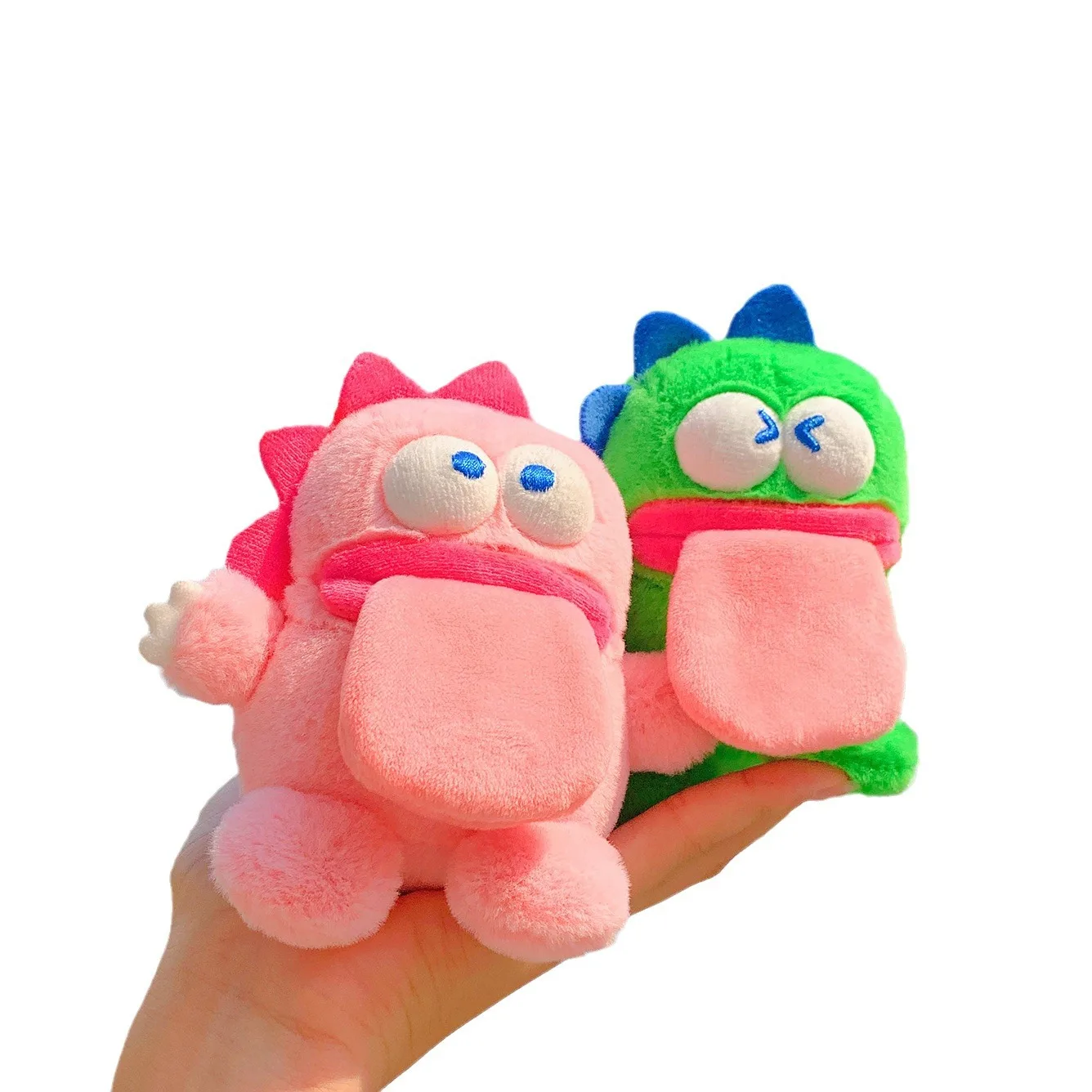 Fun Hot Kissing Frog Series Slightly Cute Couple Bag Pendant Fashion Source Dragon Plush Doll Keychain