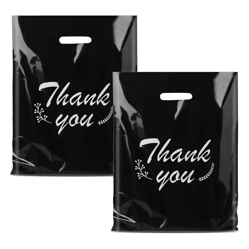 China OEM  customized logo carry bag design  heavy duty shopping bag  thank you plastic bags for boutique