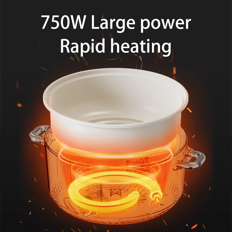 Household Cooking Noodles Electric Hot Pot Multi-Functional Non-stick Hot Oot Integrated Pot Quicky Cook